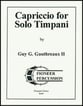 CAPRICCIO FOR SOLO TIMPANI cover